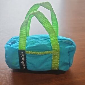 American Girl Teal and Lime Mini Bag